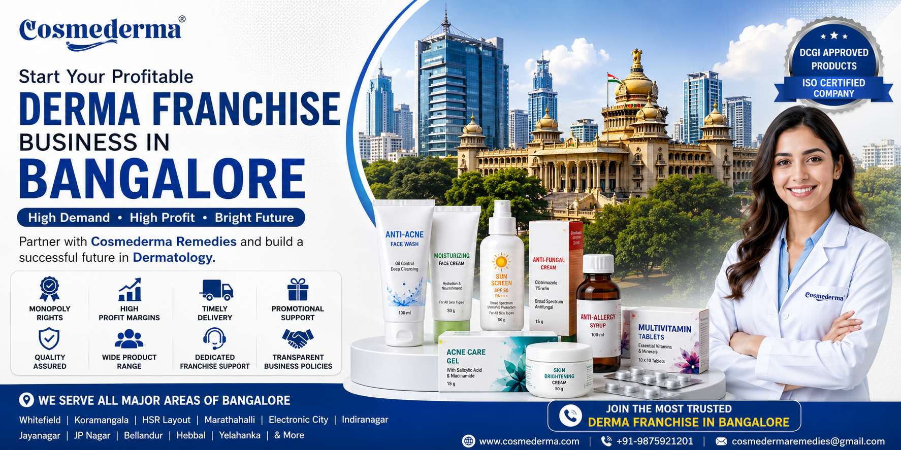 Derma Franchise Business in Bangalore