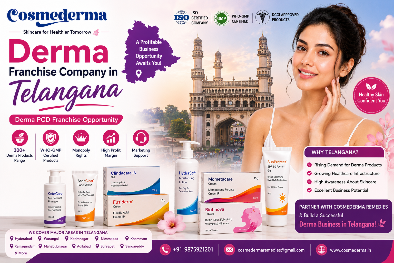 Derma Franchise Company in Telangana