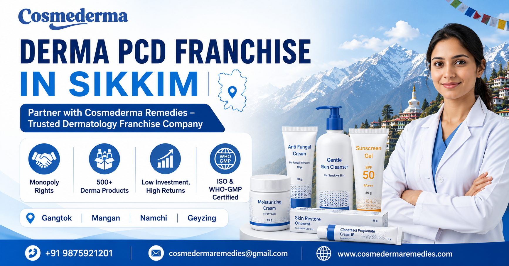 Derma PCD Franchise in Sikkim