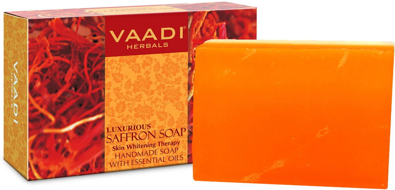 1 75 herbals luxurious saffron soap skin whitening therapy vaadi original imahcrvzhnayebxq