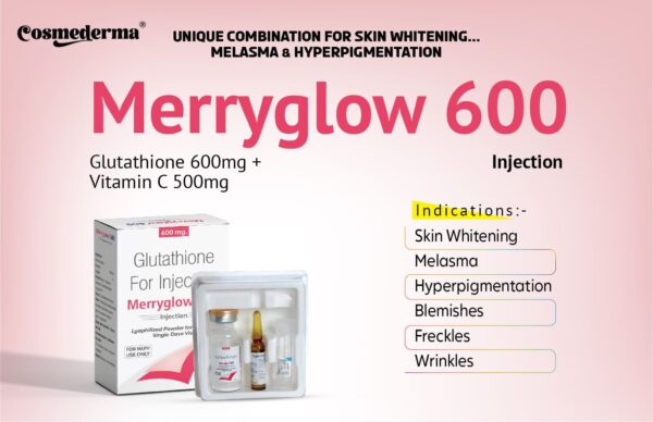 Glutathione 600 mg and Vitamin C 500 Mg Injection