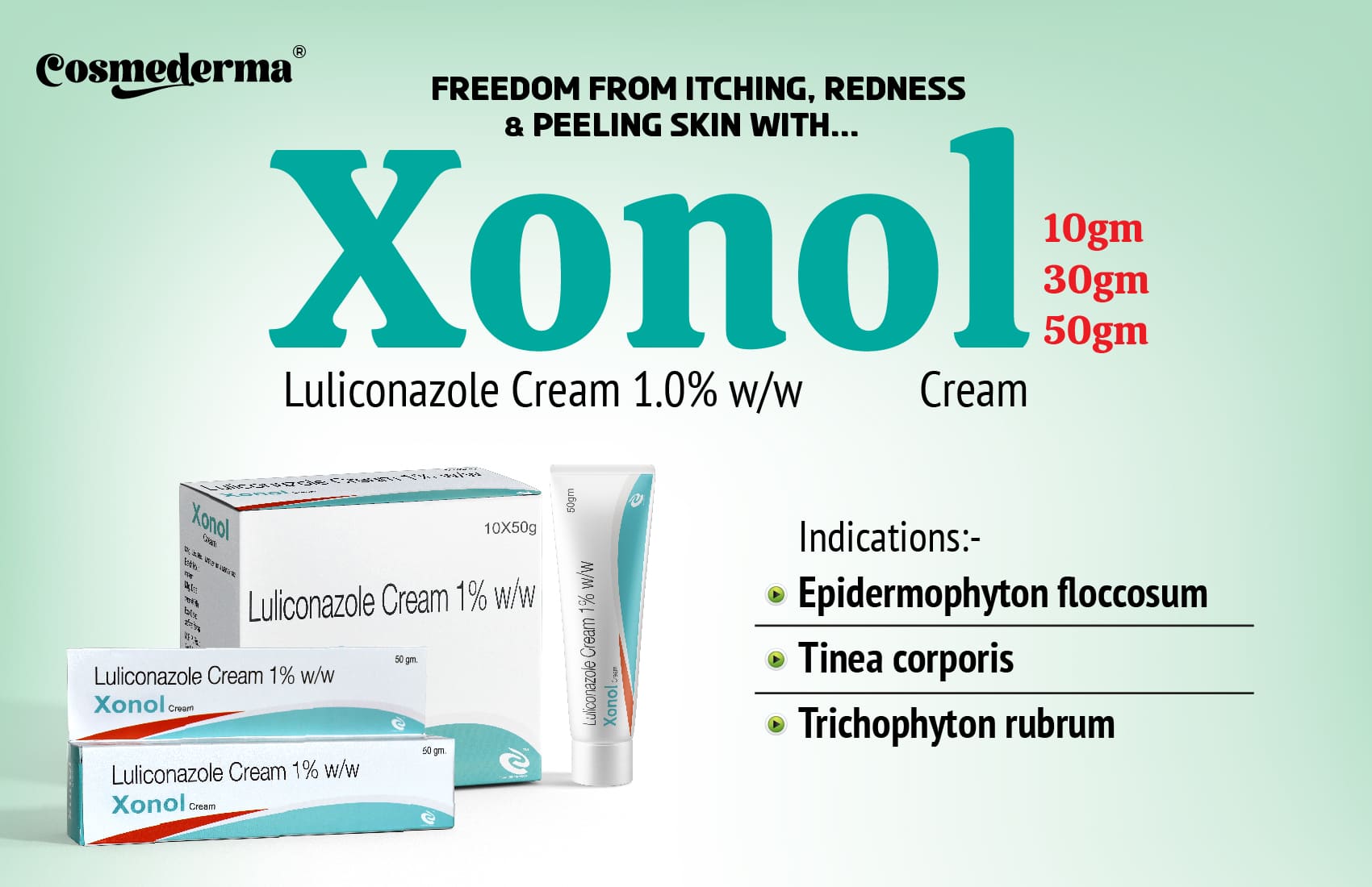 1. Cosmederma 10 Best Luliconazole Creams In India