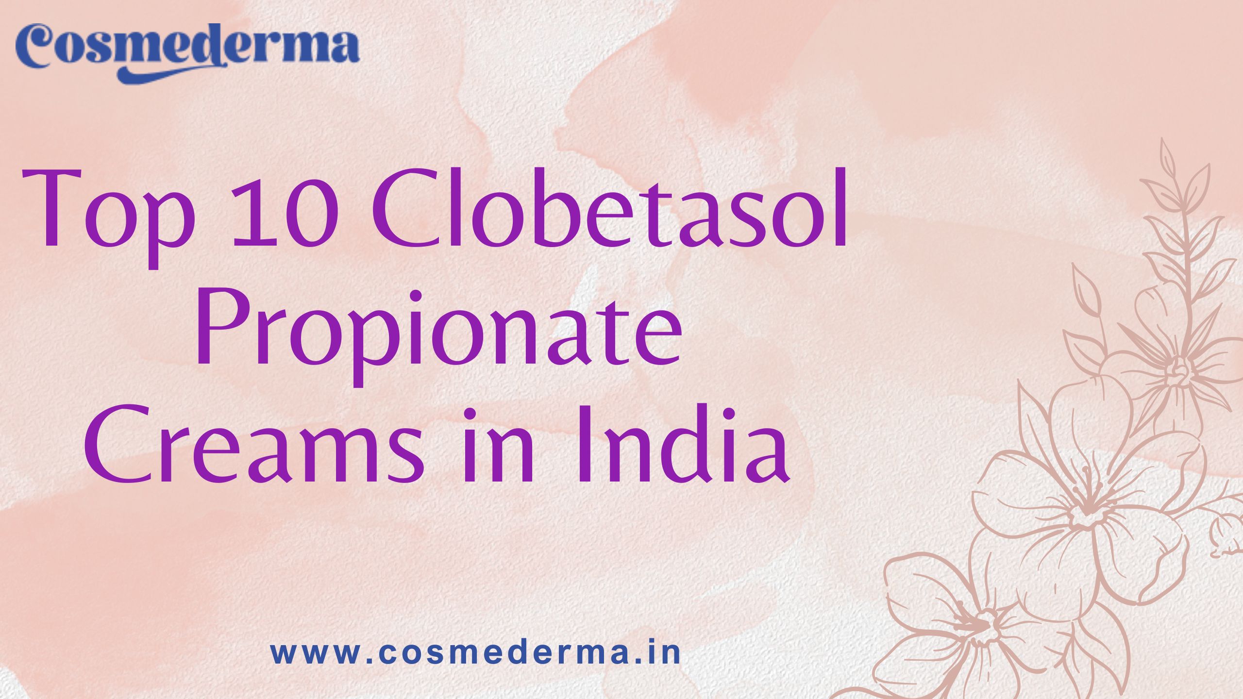 Pink Elegant Feminine Soft Beauty Fashion Lifestyle YouTube Banner Top 10 Clobetasol Propionate Creams in India